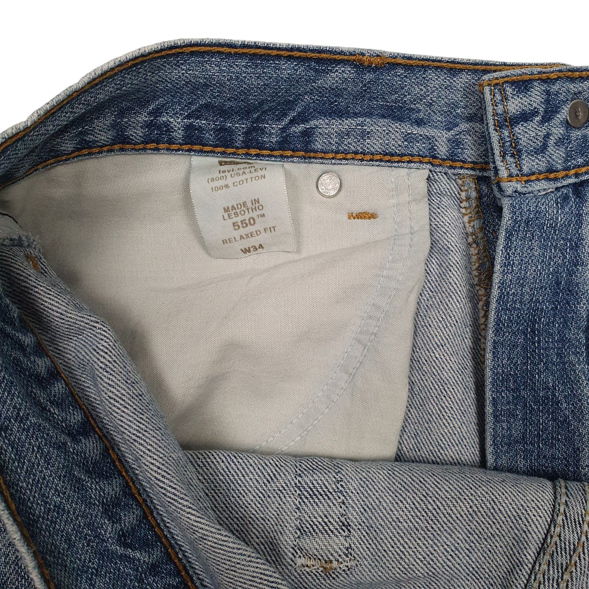 Mens Blue Levis 550 Vintage 00s  Shorts