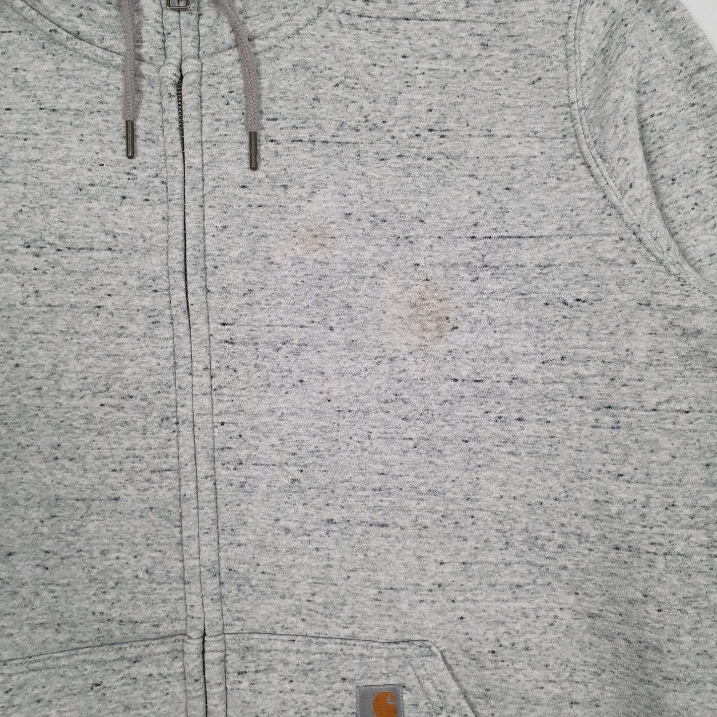 Womens Grey Carharrt Hoodie Full Zip Jumper