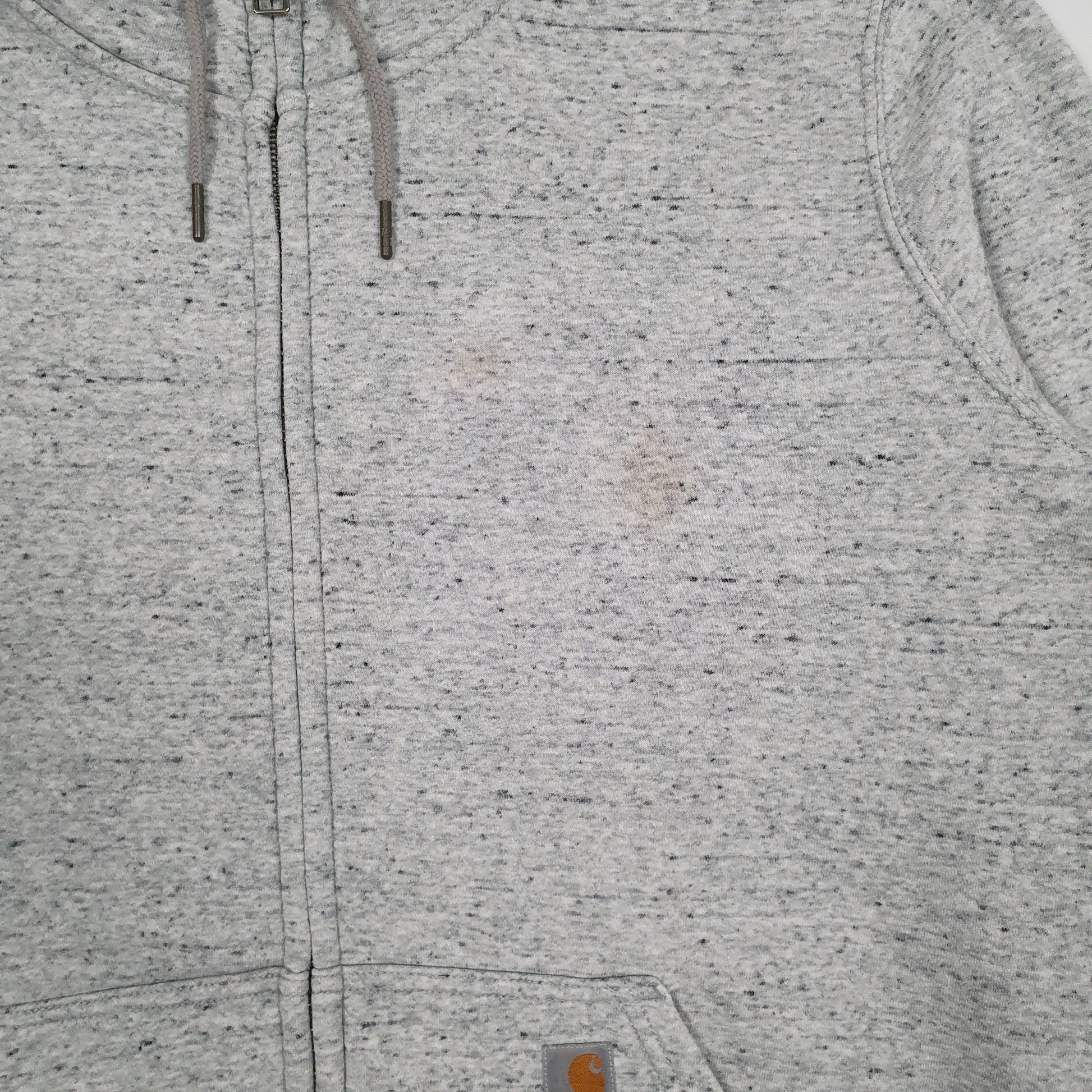 Womens Grey Carharrt Hoodie Full Zip Jumper