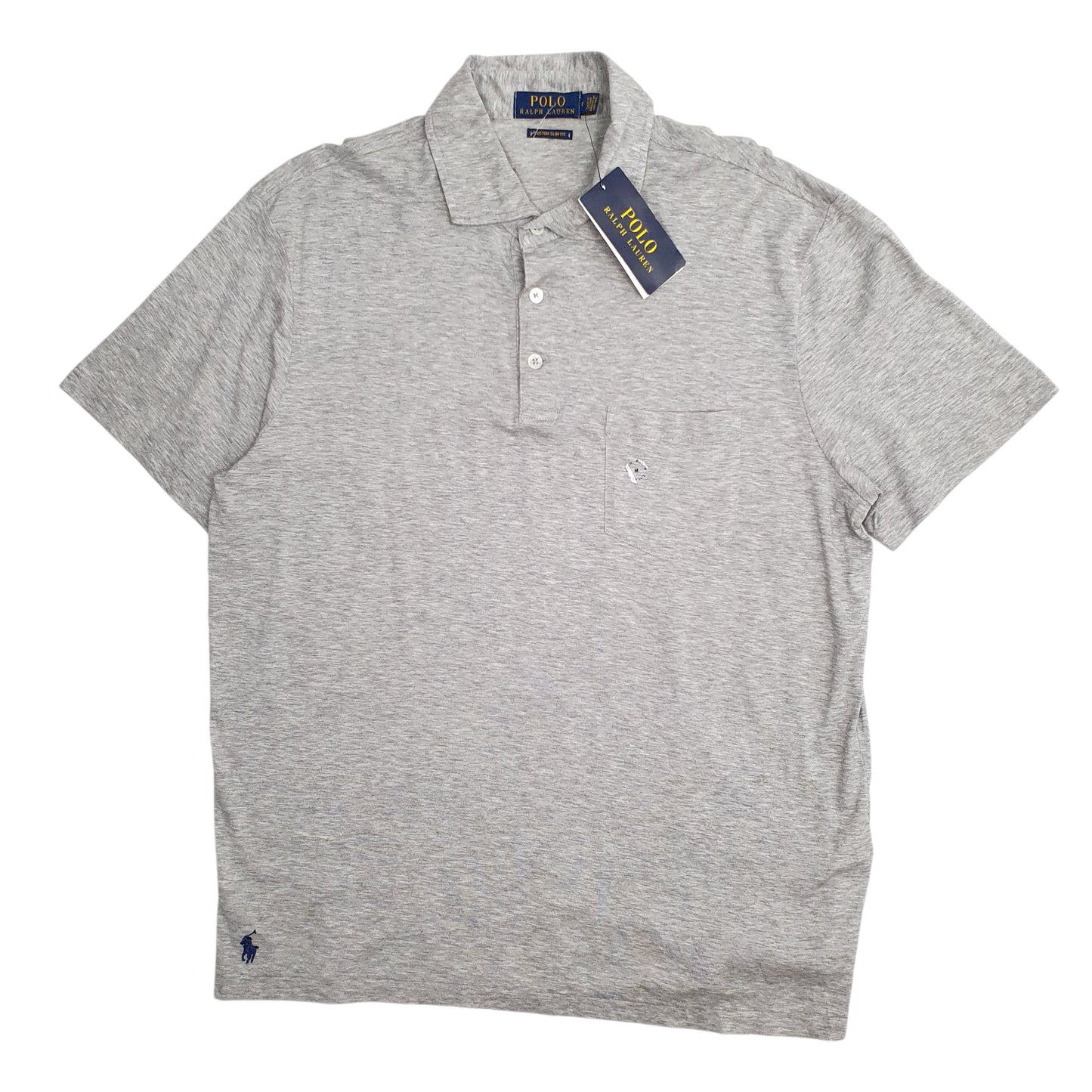 Mens Grey Polo Ralph Lauren  Short Sleeve Polo Shirt