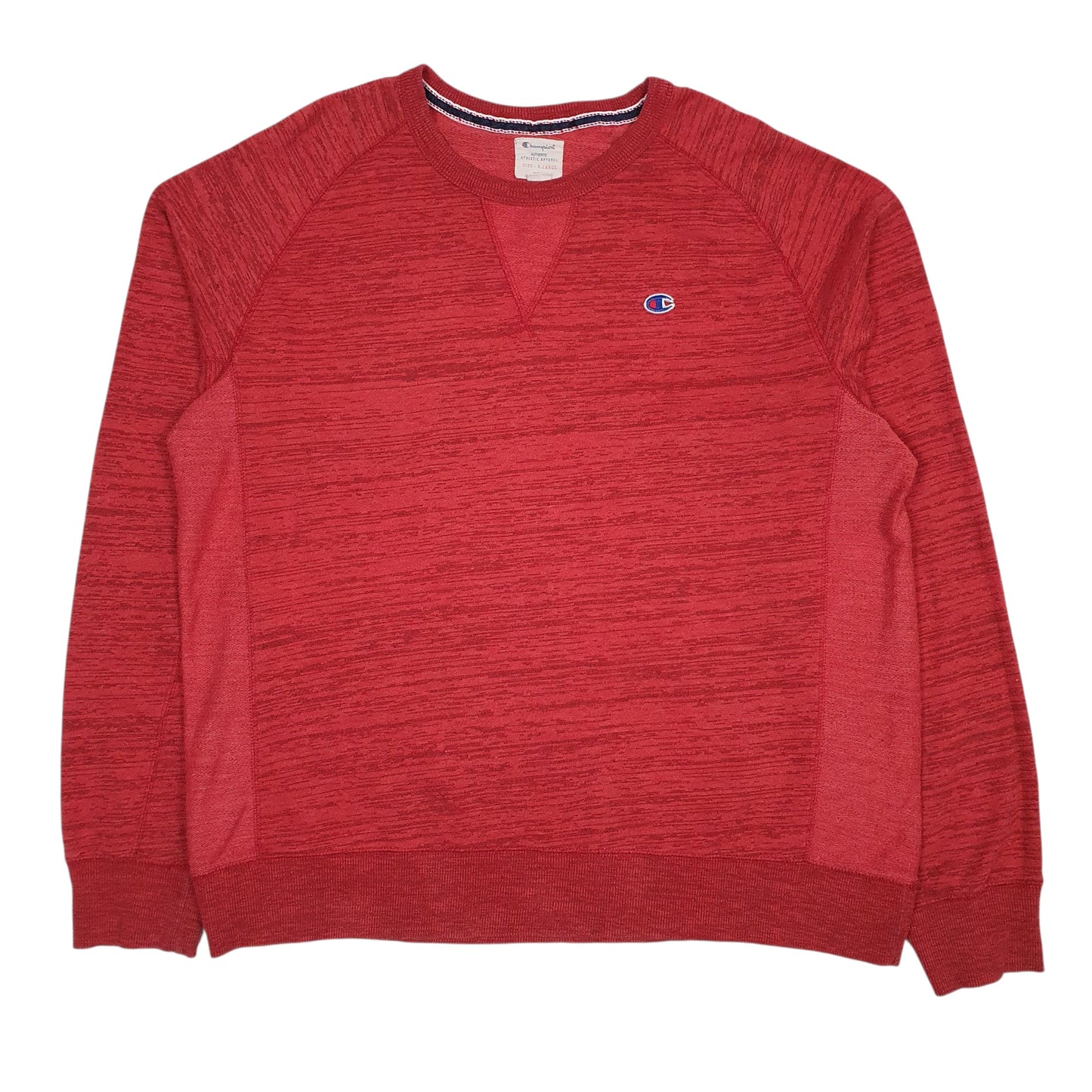 Mens Red Champion  Crewneck Jumper