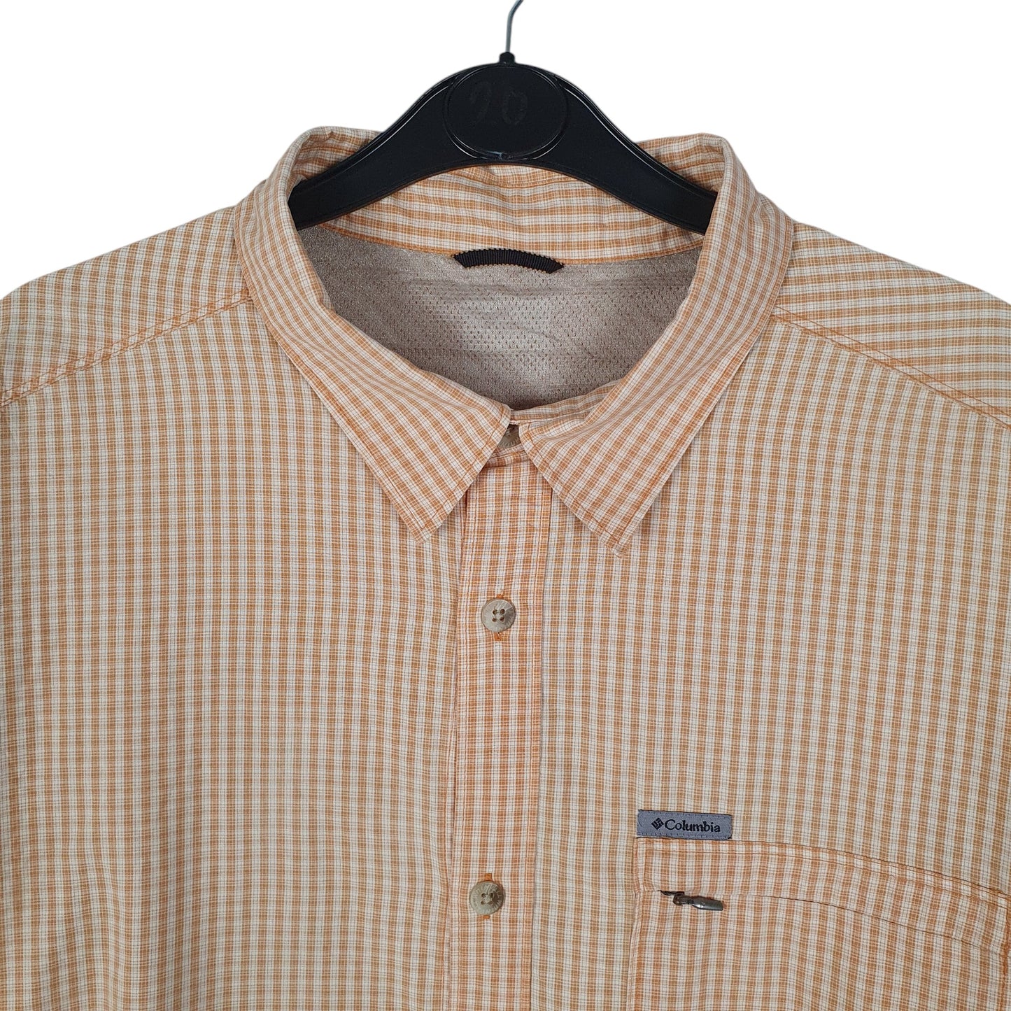Mens Orange Columbia Sportswear Company Titaniun  Shirt