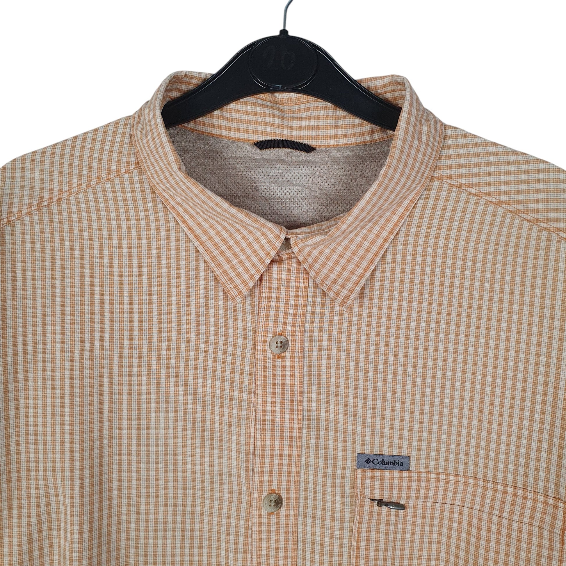 Mens Orange Columbia Sportswear Company Titaniun  Shirt