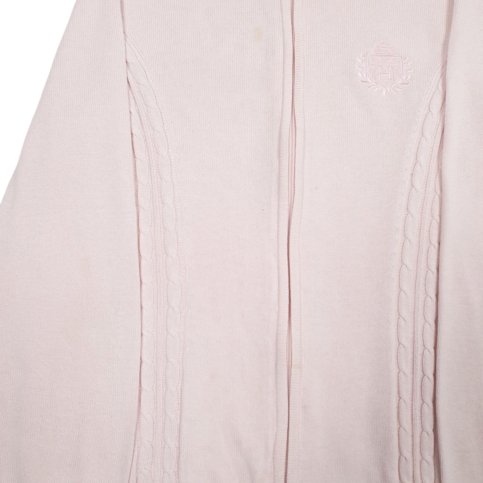Womens Pink Tommy Hilfiger  Full Zip Jumper
