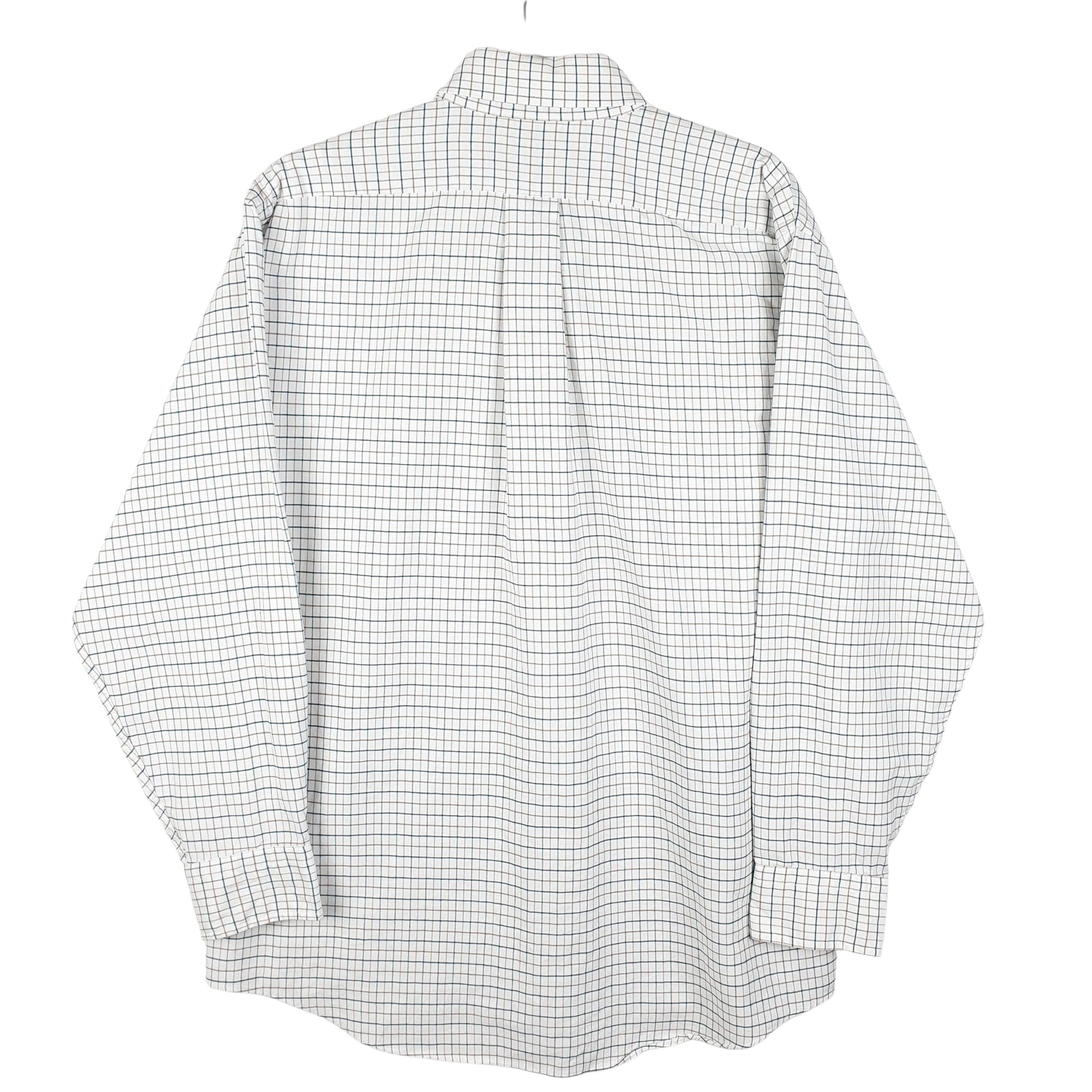 Mens White L.L.Bean Vintage 90s Made In USA  Shirt