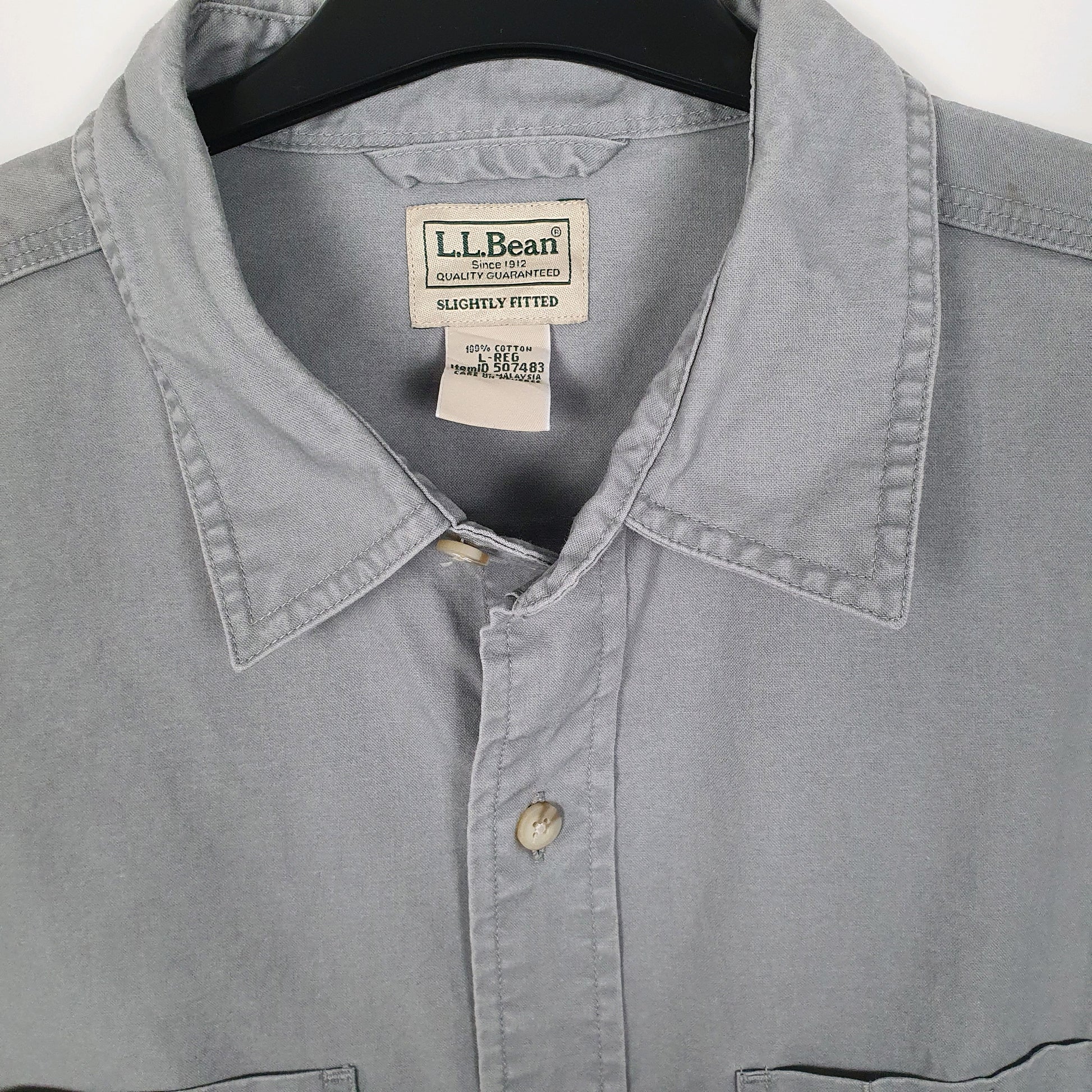 Mens Grey L.L.Bean   Shirt