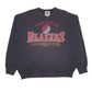 Mens Black VF Knitwear Nutmeg Mills Vintage 90s NBA Portland Blazers Crewneck Jumper
