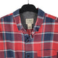 Mens Red L.L.Bean Plaid  Shirt