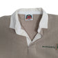 Mens Beige Barbarian Rugby Crewneck Polo Shirt