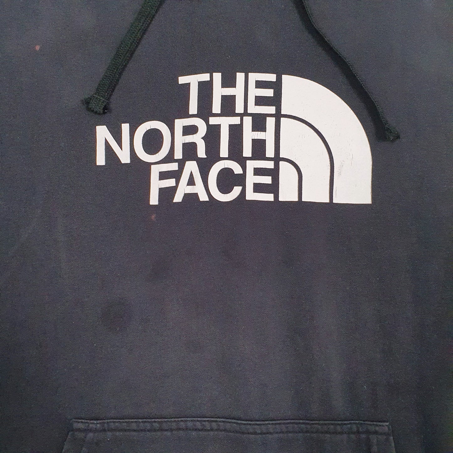 Mens Black The North Face Spellout Hoodie Jumper