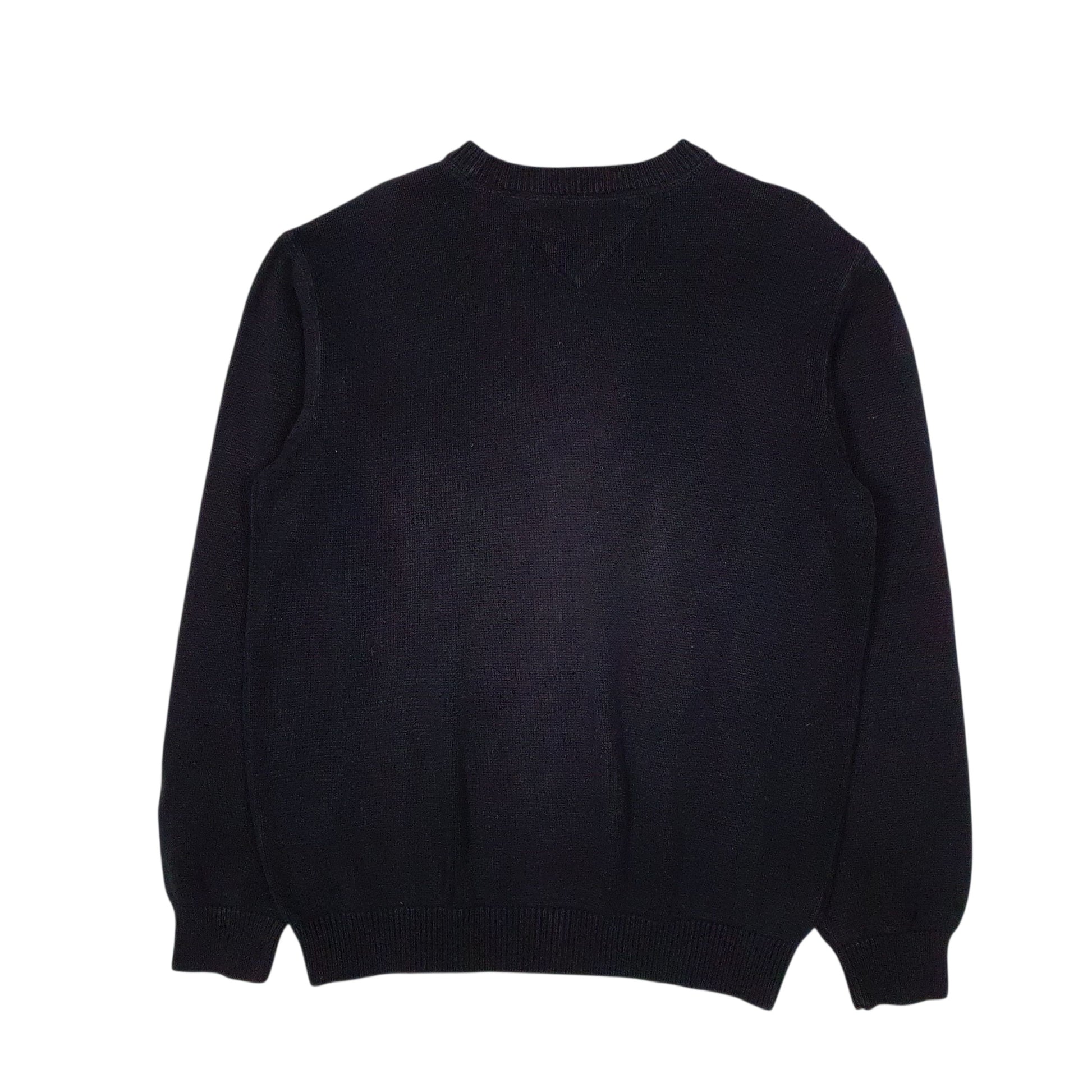 Mens Black Tommy Hilfiger  Crewneck Jumper