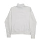 Womens White Fila Spellout Quarter Zip Jumper