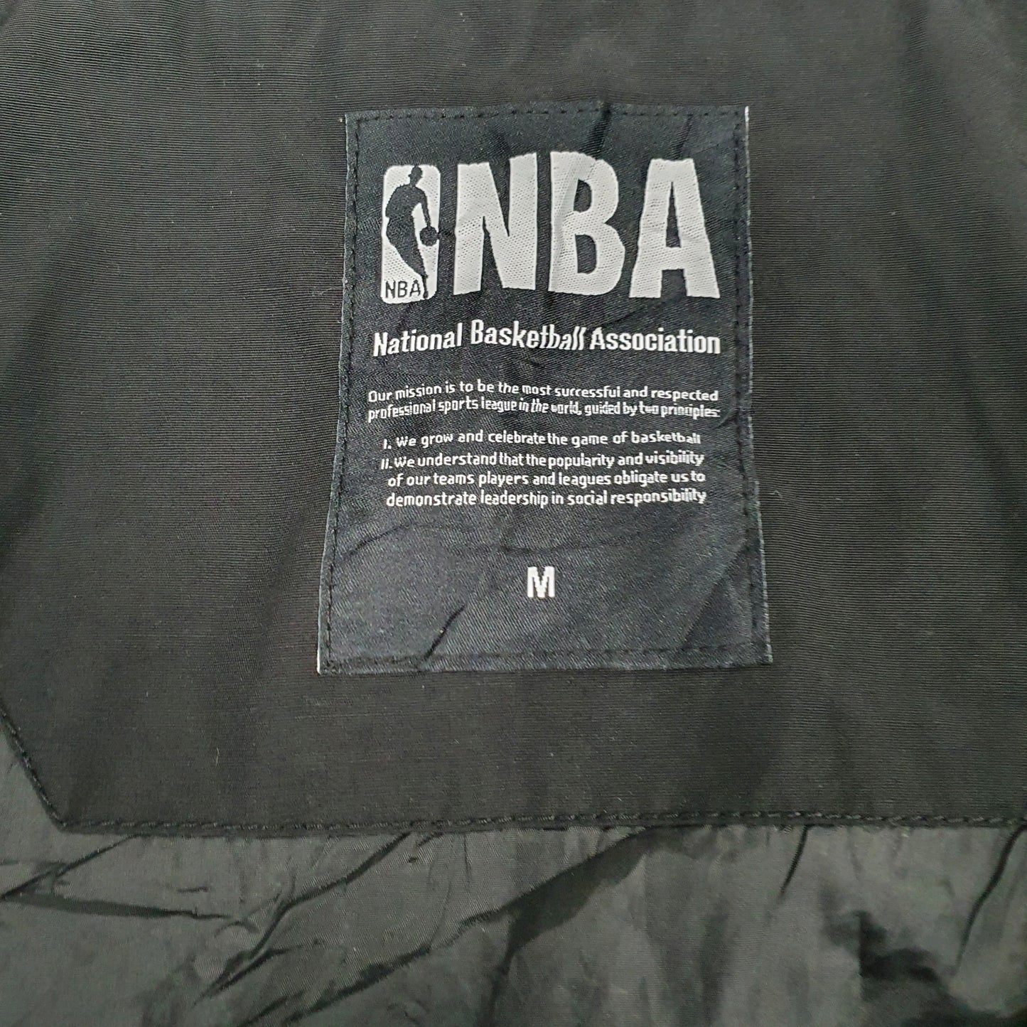 Mens Black NBA Sacramento Kings Full Zip Coat