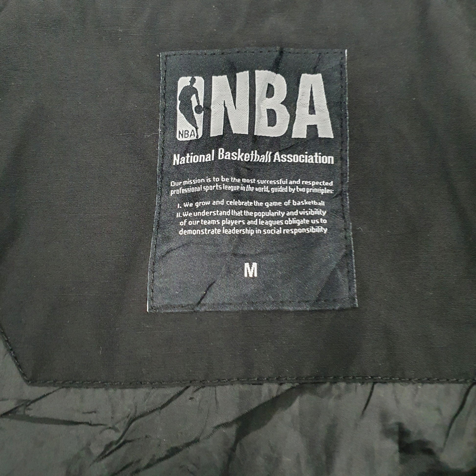 Mens Black NBA Sacramento Kings Full Zip Coat