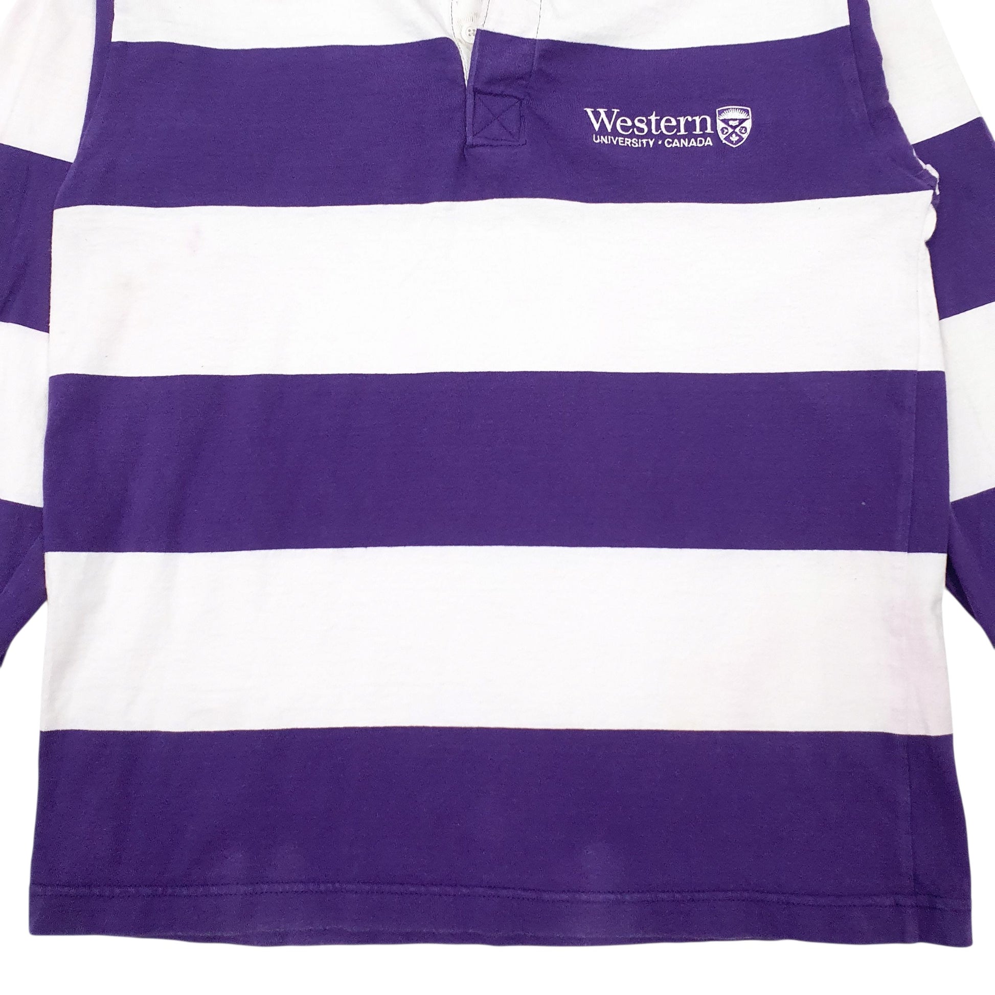Mens Purple Barbarian Rugby Lightweight Crewneck Polo Shirt