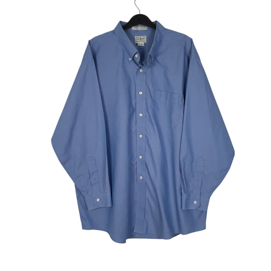 Mens Blue L.L.Bean  Long Sleeve Shirt
