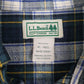 Mens Blue L.L.Bean Flannel  Shirt