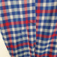 Mens Blue L.L.Bean Scotch Plaid Flannel  Shirt