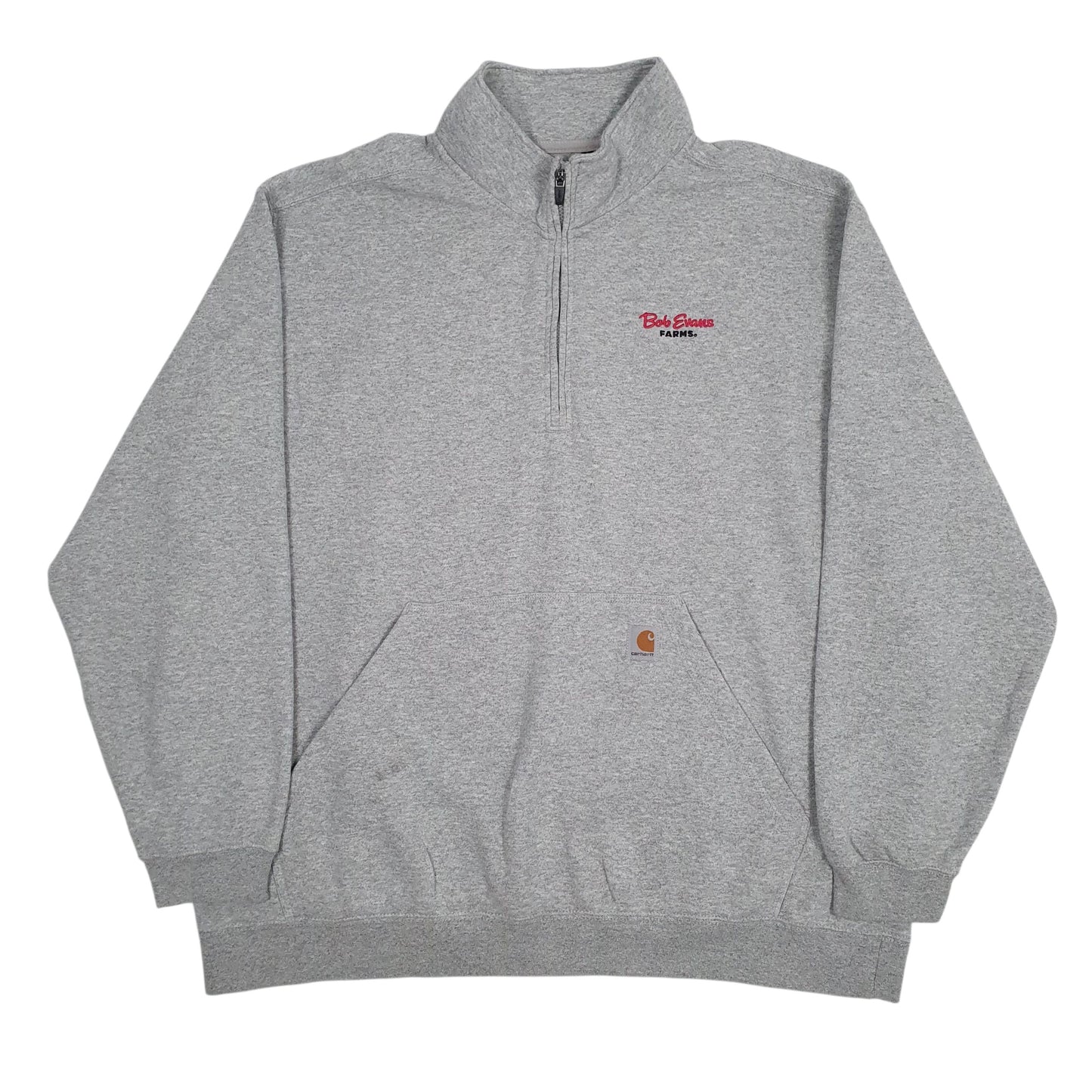 Mens Grey Carhartt  Quarter Zip Jumper