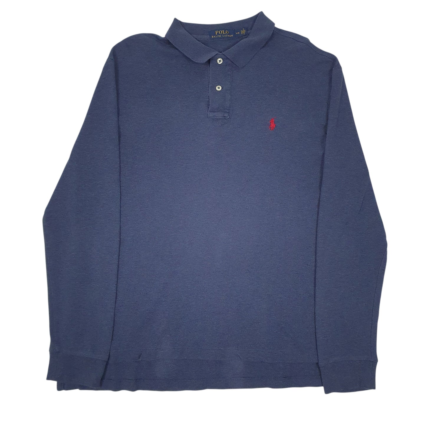 Mens Blue Polo Ralph Lauren  Long Sleeve Polo Shirt