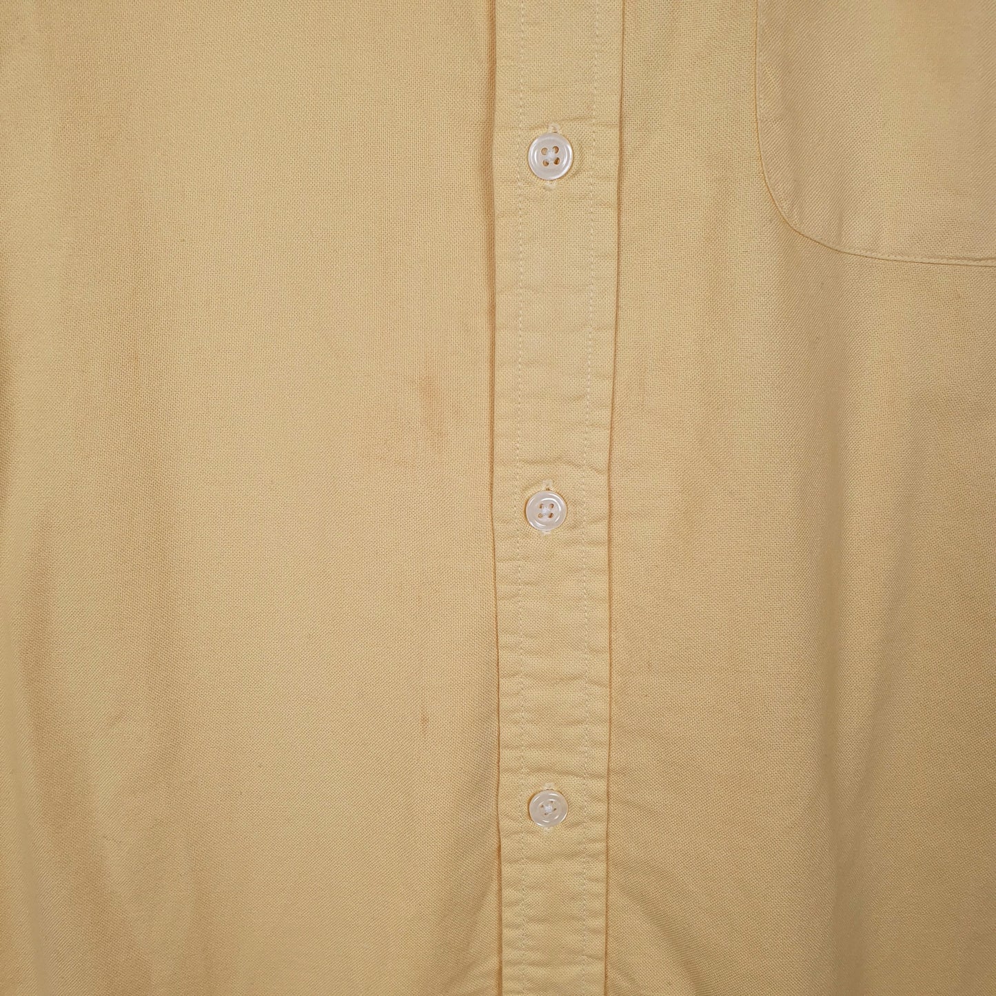 Mens Yellow L.L.Bean Vintage 00s  Shirt