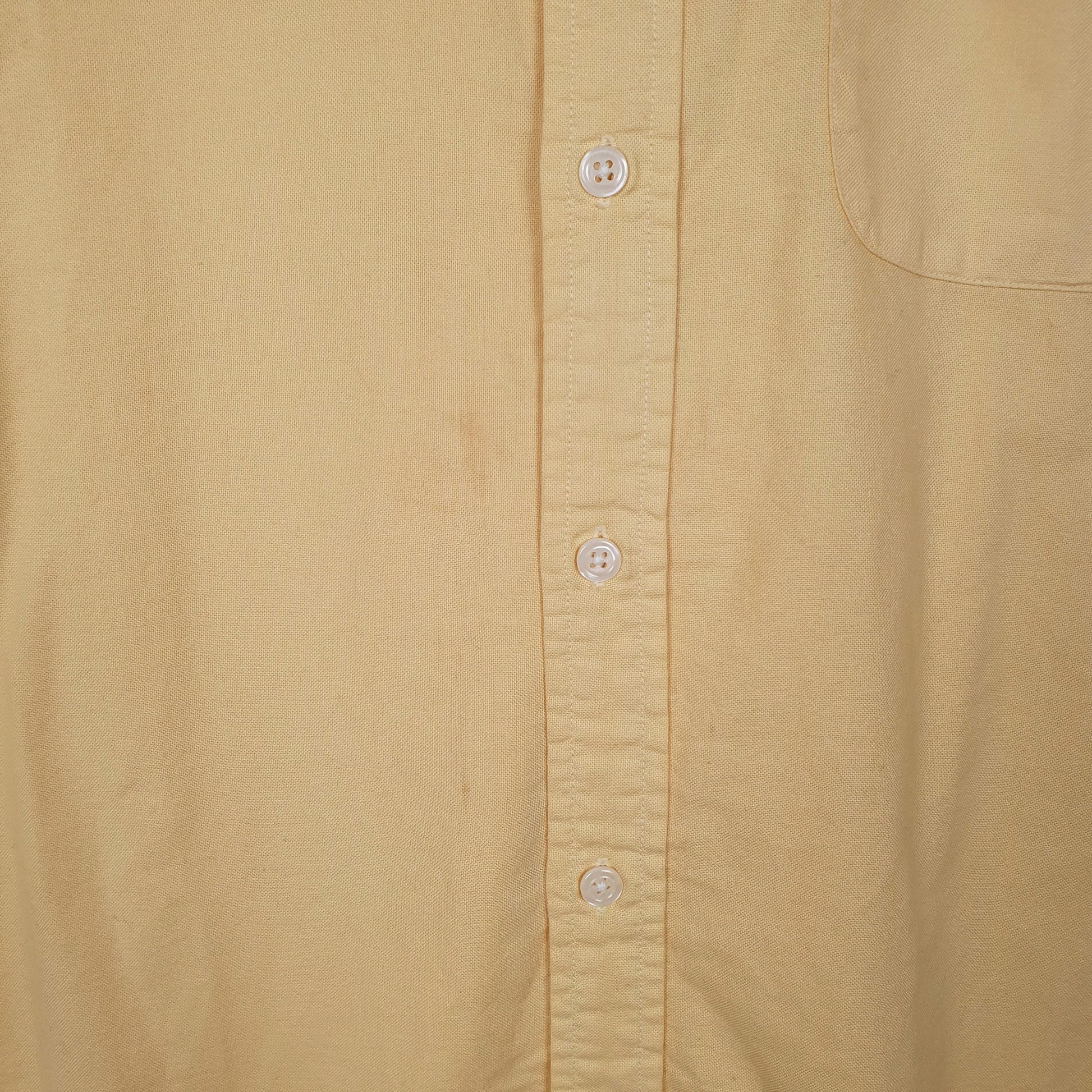 Mens Yellow L.L.Bean Vintage 00s  Shirt