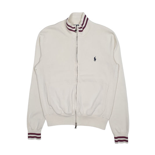 Mens Cream Polo Ralph Lauren  Full Zip Jumper