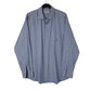 Mens Blue Burberry Vintage 90s Long Sleeve Shirt