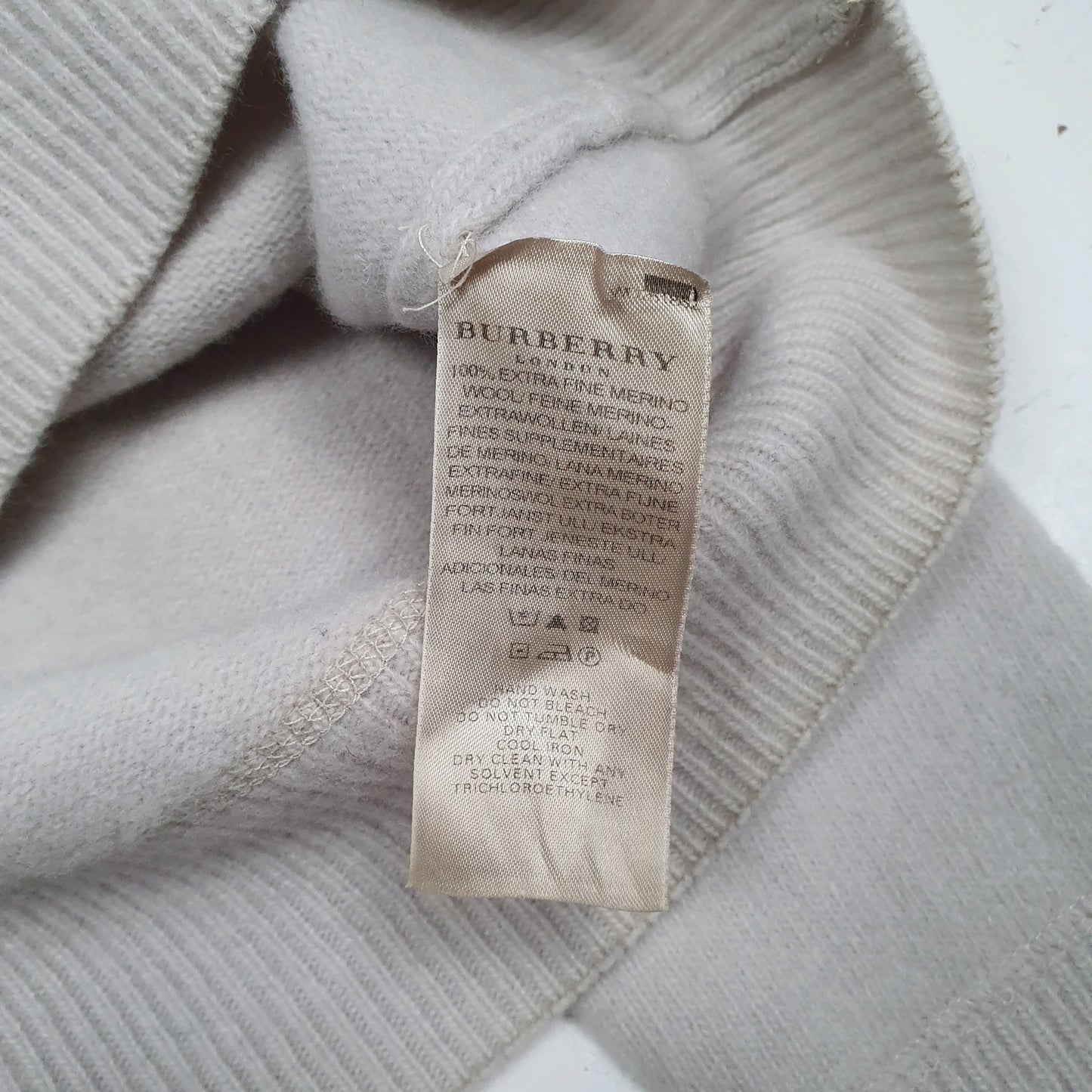Womens Grey Burberry  Crewneck Jumper