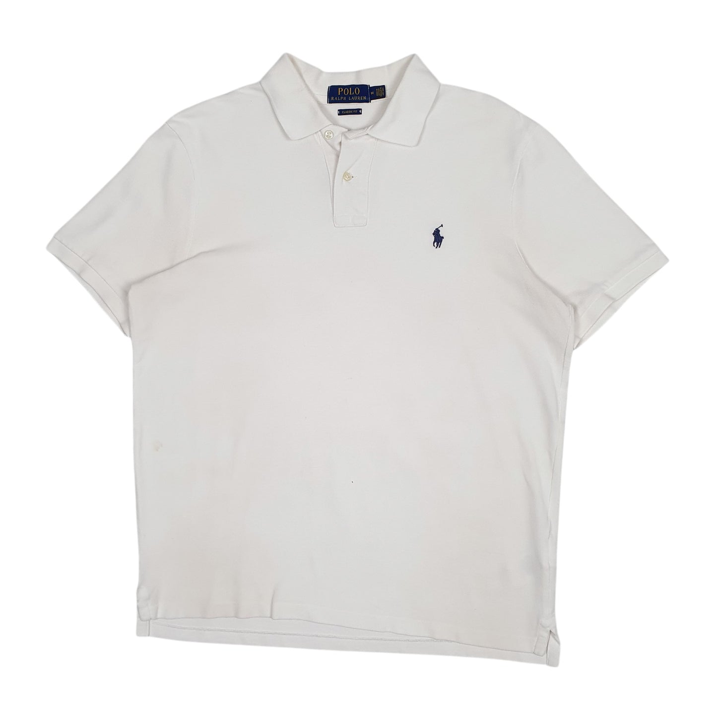 Mens White Polo Ralph Lauren Classic Fit Short Sleeve Polo Shirt