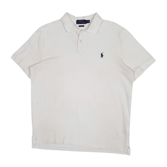 Mens White Polo Ralph Lauren Classic Fit Short Sleeve Polo Shirt