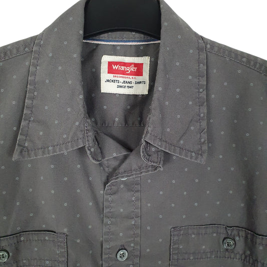 Mens Grey Wrangler   Shirt