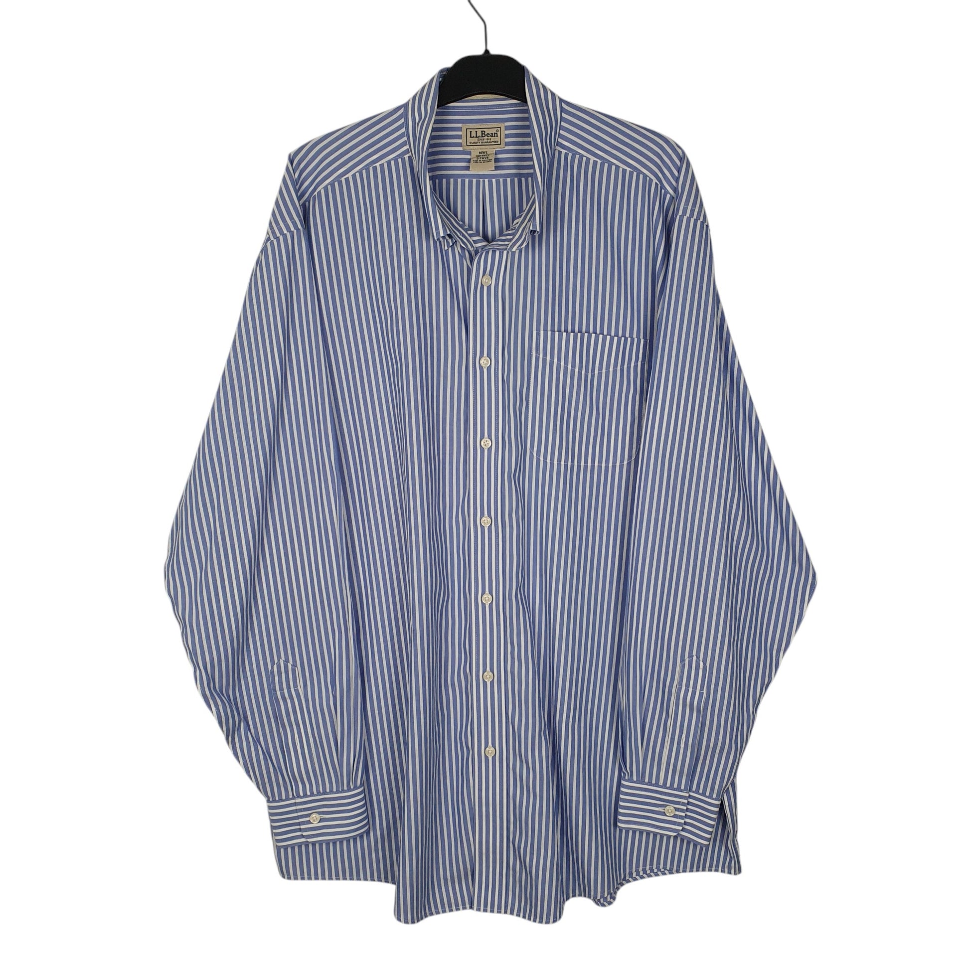Mens Blue L.L.Bean  Long Sleeve Shirt