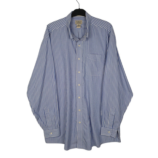 Mens Blue L.L.Bean  Long Sleeve Shirt