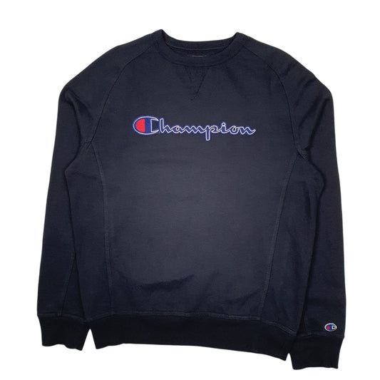 Mens Navy Champion  Crewneck Jumper