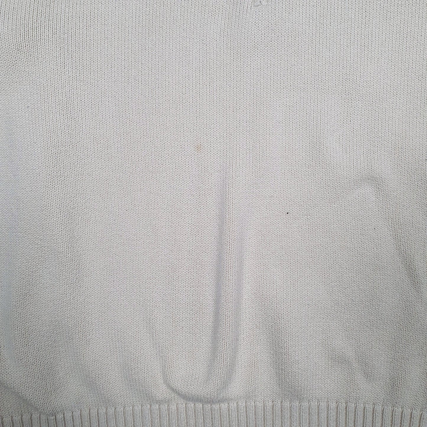 Mens Cream Polo Ralph Lauren  Quarter Zip Jumper