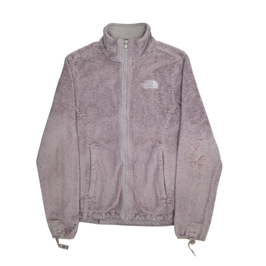 Womens Grey The North Face Fluffy Full Zip Jumper