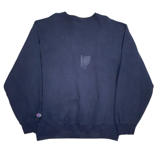 Mens Navy Champion Made In USA Vintage 90s Crewneck Jumper