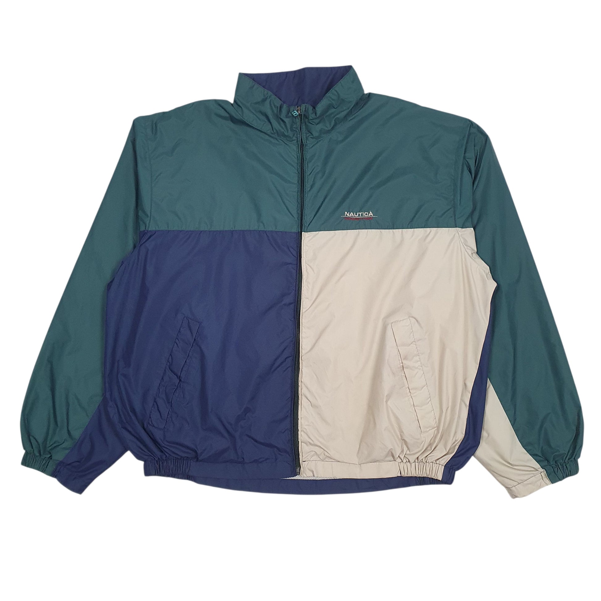 Mens Green Nautica Conpetition Vintage 90s  Coat