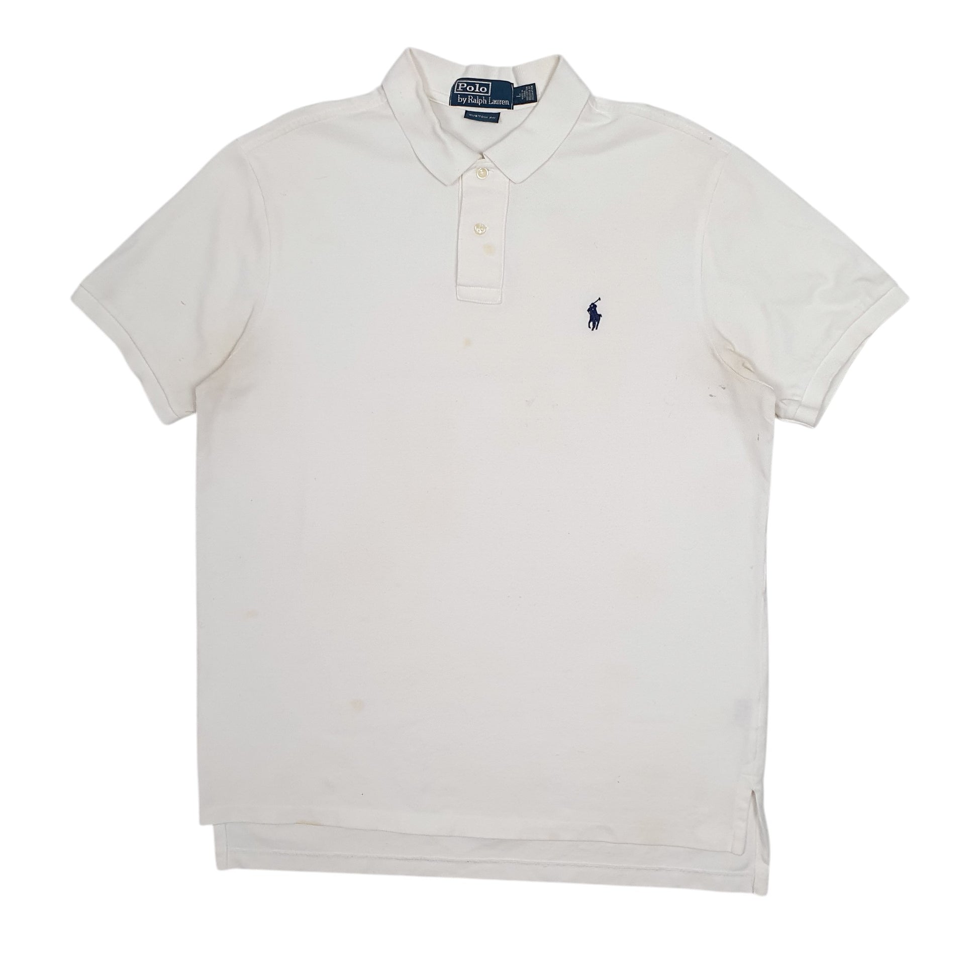 Mens White Polo Ralph Lauren  Short Sleeve Polo Shirt