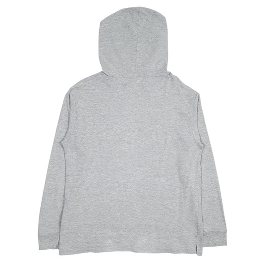 Mens Grey Champion Spellout Lightweight Hoodie Jumper