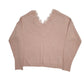 Womens Pink H&M Baggy V Neck Jumper