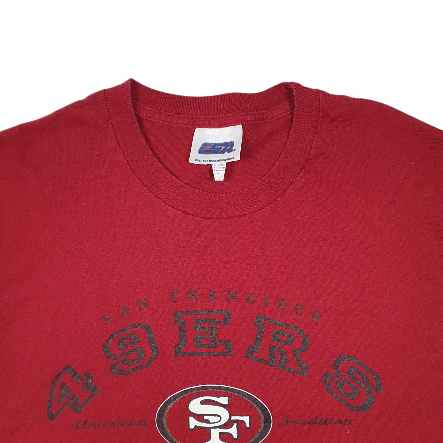 Womens Red CSA San Francisco 49ers NFL  T Shirt