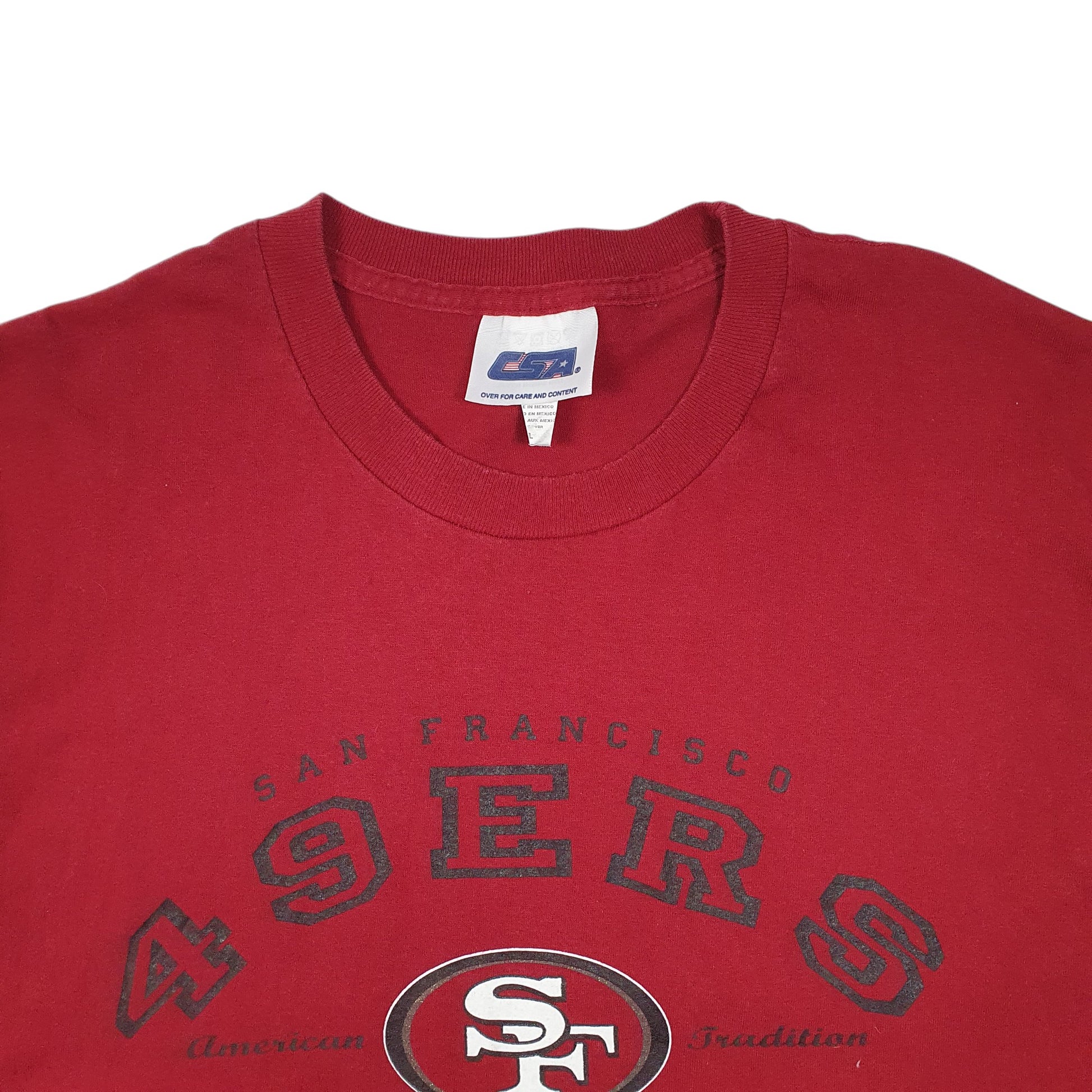 Womens Red CSA San Francisco 49ers NFL  T Shirt