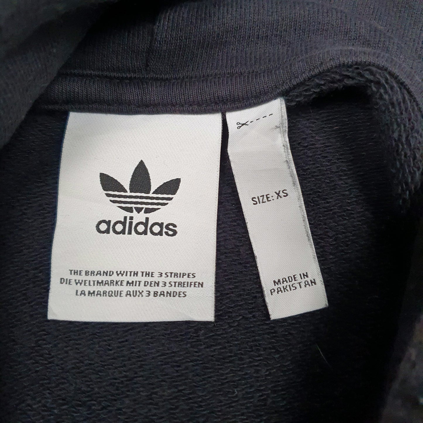 Mens Black Adidas Spellout Hoodie Jumper