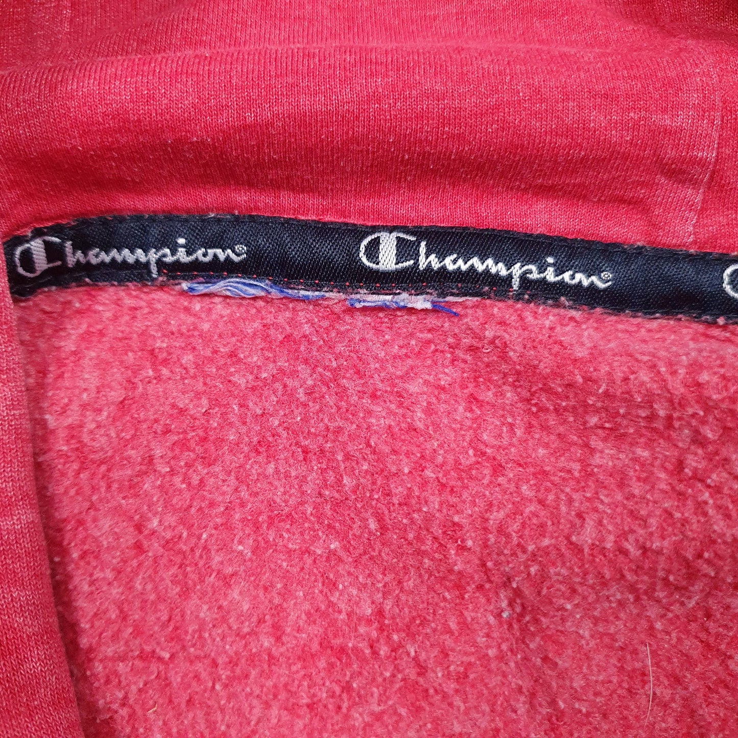 Mens Red Champion  Hoodie Jumper