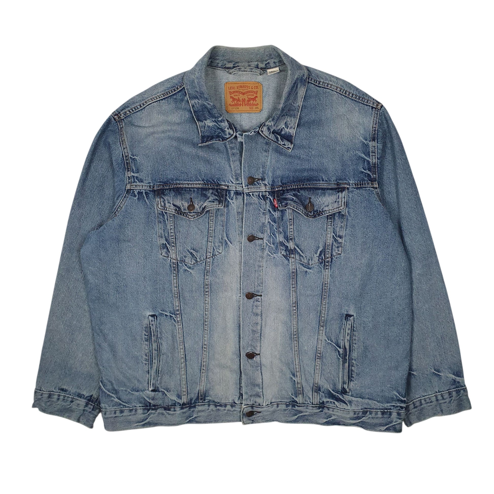 Mens Blue Levis Type 3 Trucker  Coat
