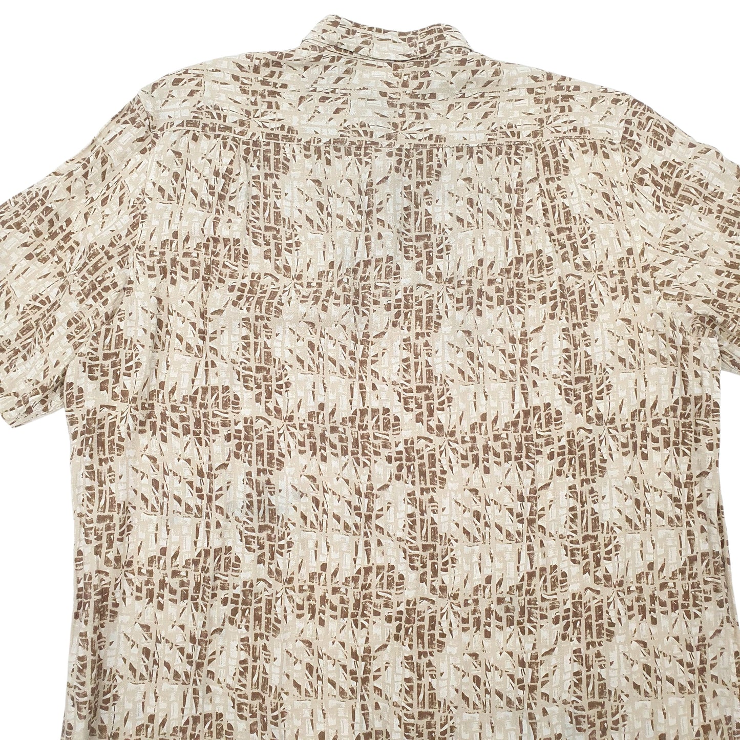 Mens Beige Tasso Elba Island Full Zip Shirt