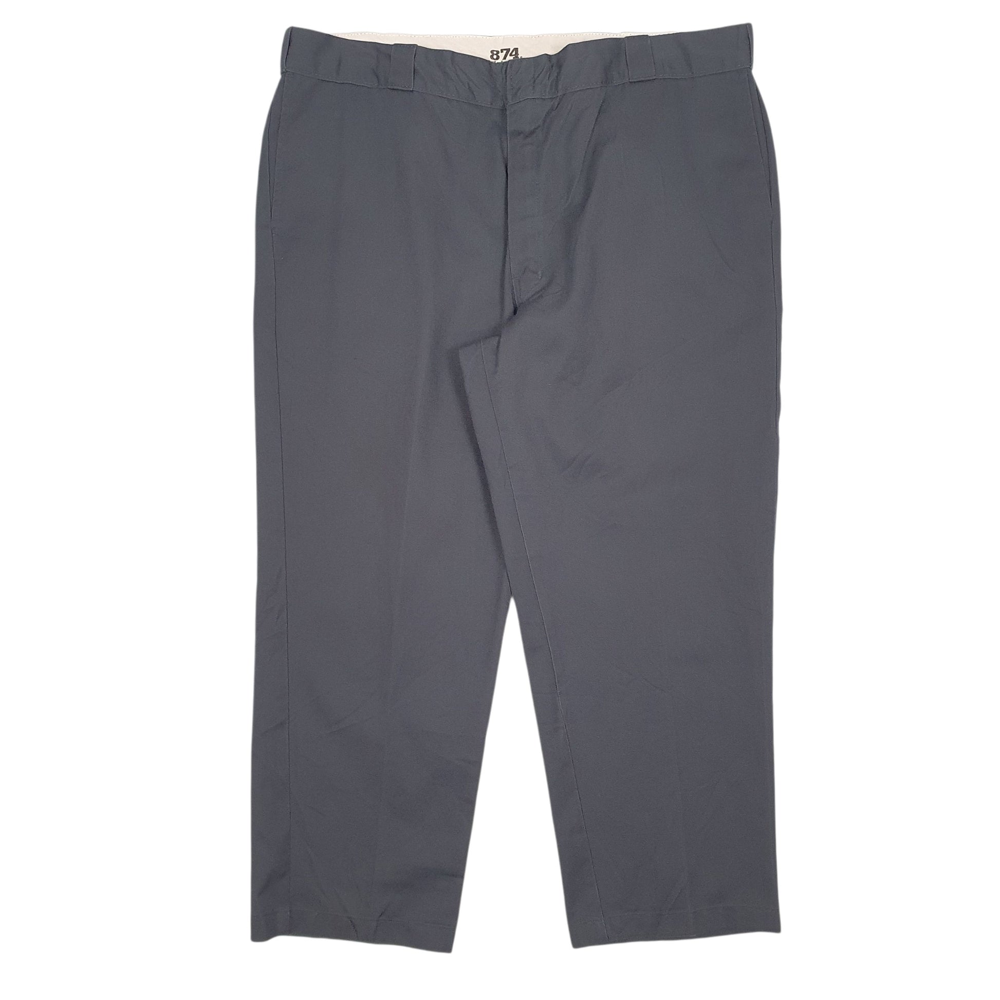 Mens Grey Dickies 874 Workwear Chino Trousers