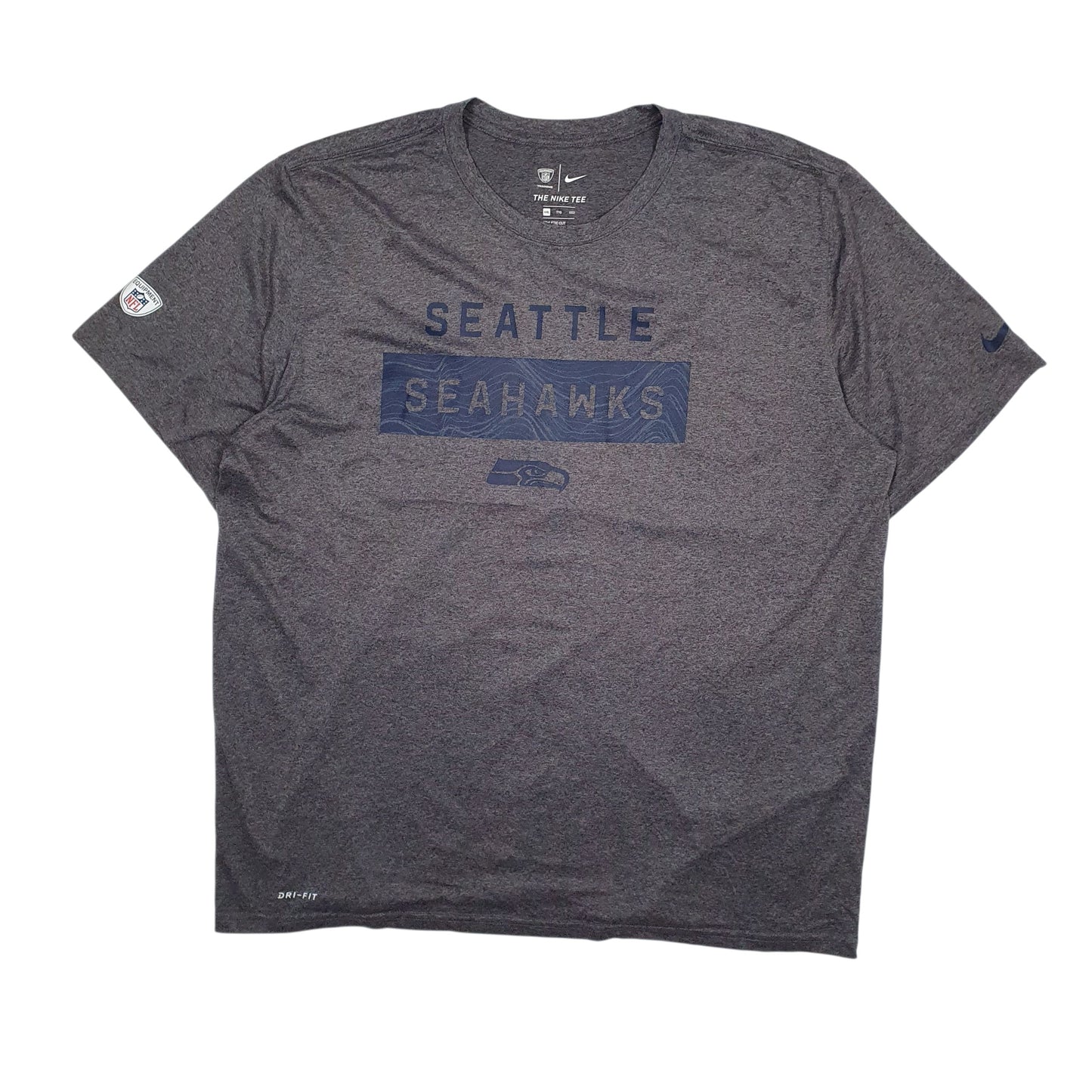 Mens Grey Nike NFL Seattle Seahawks Short Sleeve T Shirt